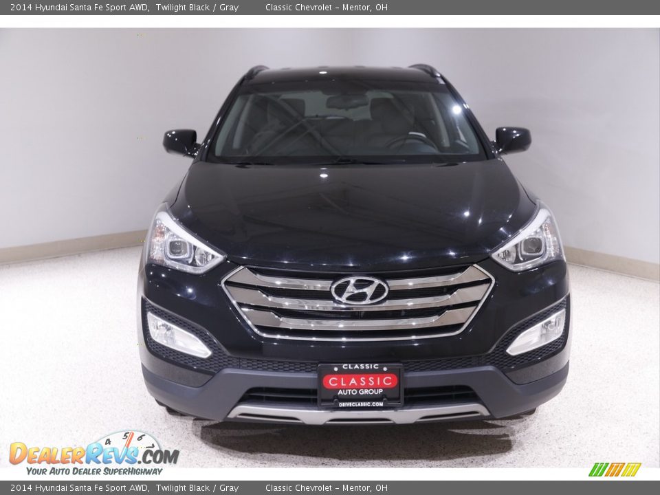 2014 Hyundai Santa Fe Sport AWD Twilight Black / Gray Photo #2