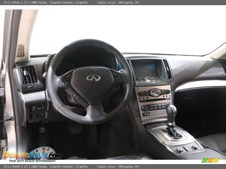 2011 Infiniti G 25 x AWD Sedan Graphite Shadow / Graphite Photo #6