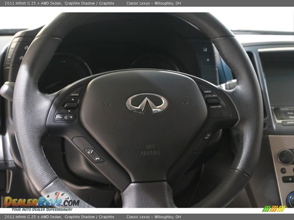 2011 Infiniti G 25 x AWD Sedan Graphite Shadow / Graphite Photo #7