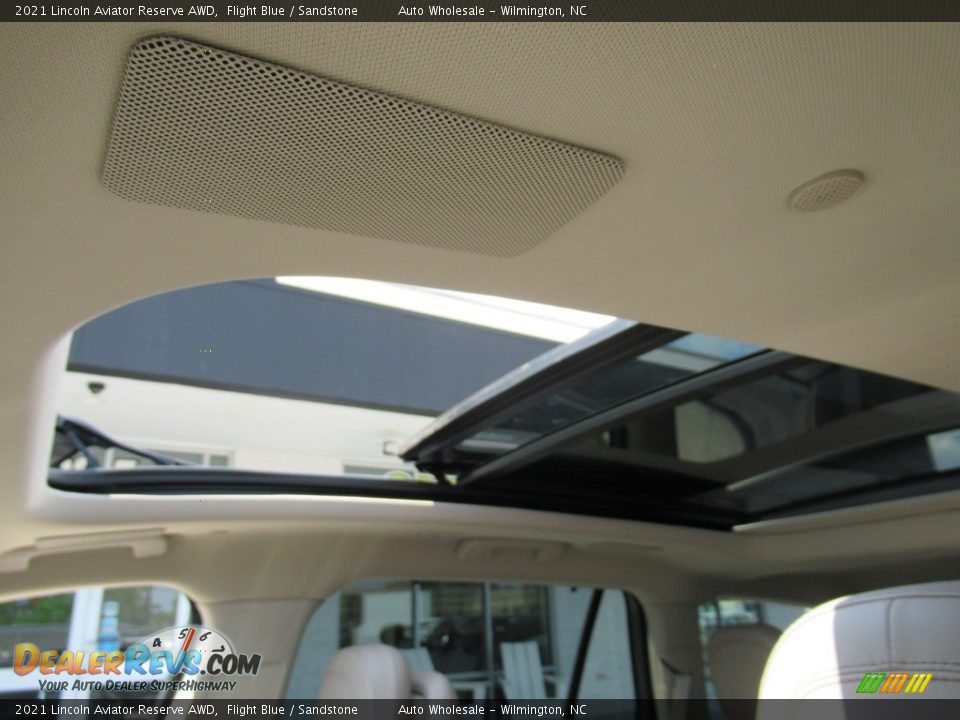 2021 Lincoln Aviator Reserve AWD Flight Blue / Sandstone Photo #11