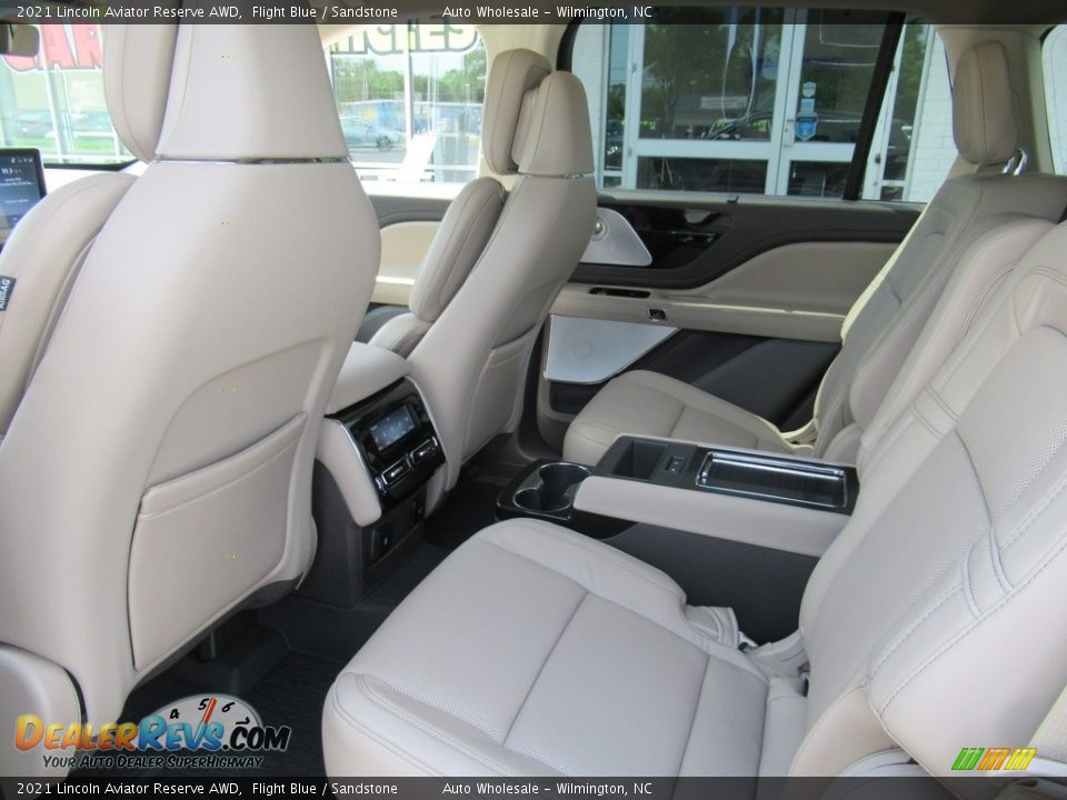 2021 Lincoln Aviator Reserve AWD Flight Blue / Sandstone Photo #12