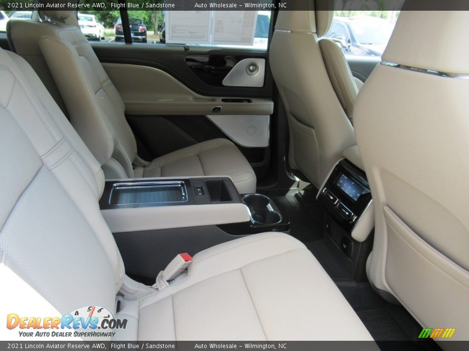 2021 Lincoln Aviator Reserve AWD Flight Blue / Sandstone Photo #14