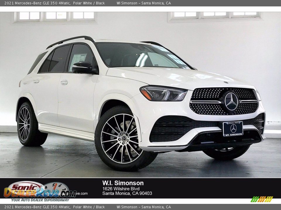 2021 Mercedes-Benz GLE 350 4Matic Polar White / Black Photo #1