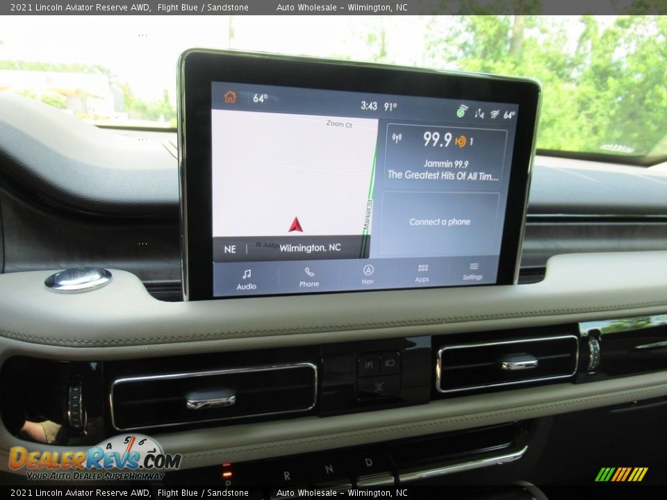 2021 Lincoln Aviator Reserve AWD Flight Blue / Sandstone Photo #17