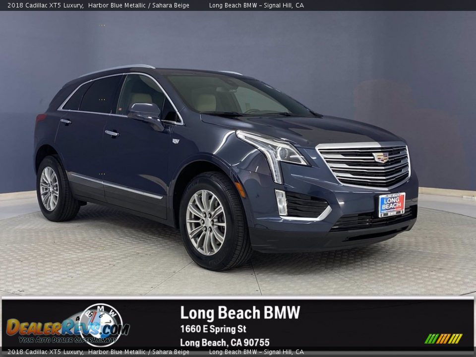 2018 Cadillac XT5 Luxury Harbor Blue Metallic / Sahara Beige Photo #1