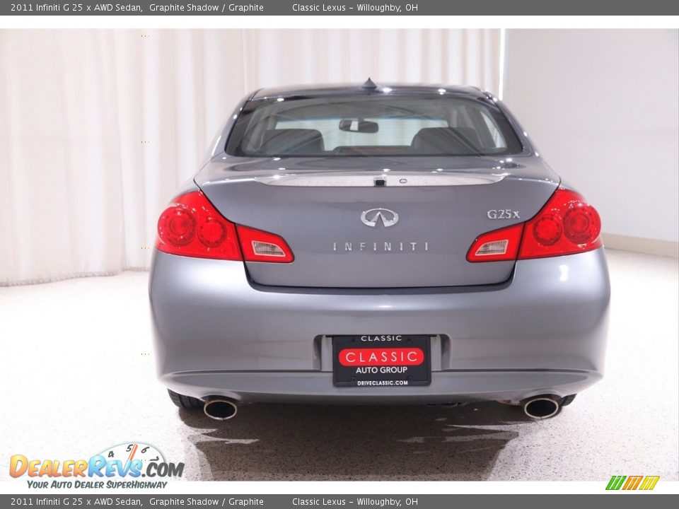 2011 Infiniti G 25 x AWD Sedan Graphite Shadow / Graphite Photo #18