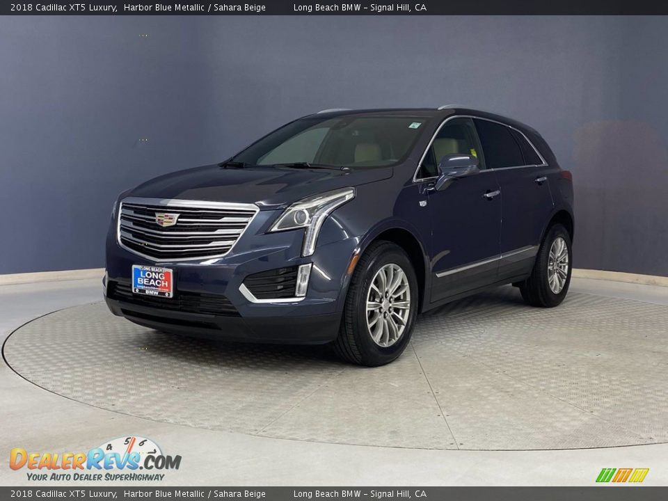 2018 Cadillac XT5 Luxury Harbor Blue Metallic / Sahara Beige Photo #3