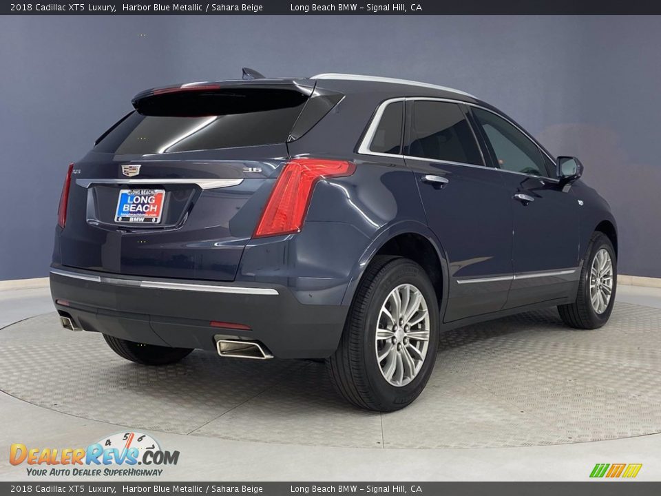 2018 Cadillac XT5 Luxury Harbor Blue Metallic / Sahara Beige Photo #5