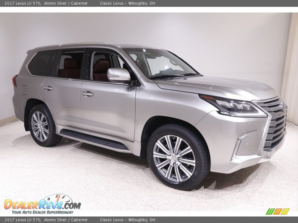 2017 Lexus LX 570 Atomic Silver / Cabernet Photo #1