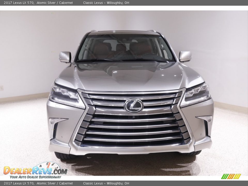 2017 Lexus LX 570 Atomic Silver / Cabernet Photo #2