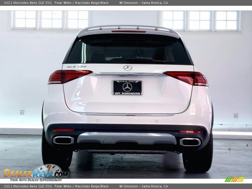 2021 Mercedes-Benz GLE 350 Polar White / Macchiato Beige/Black Photo #3