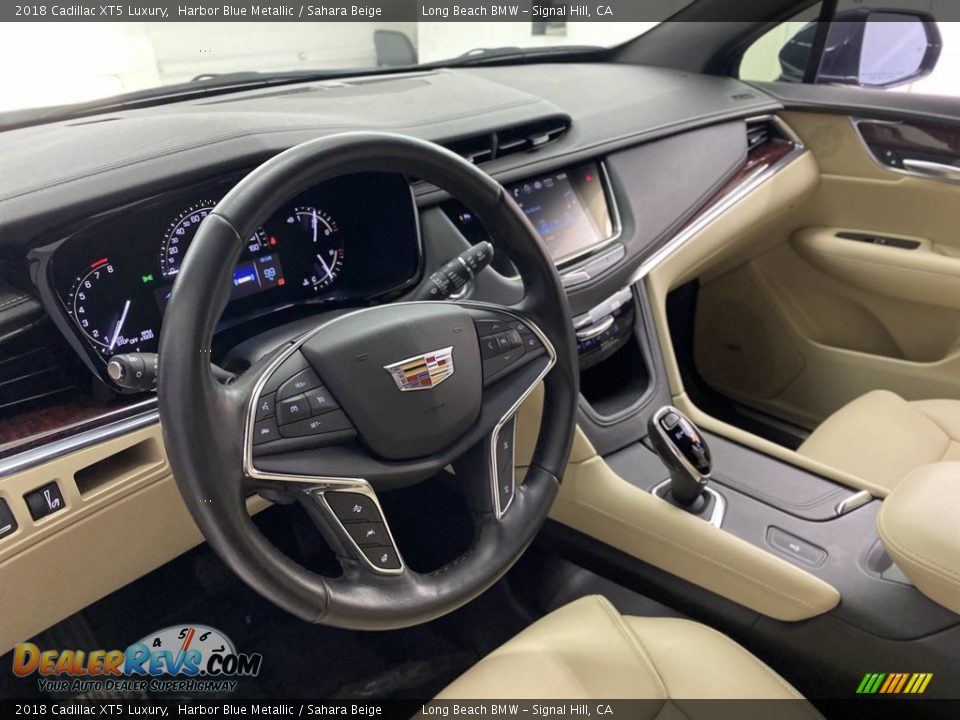 2018 Cadillac XT5 Luxury Harbor Blue Metallic / Sahara Beige Photo #16