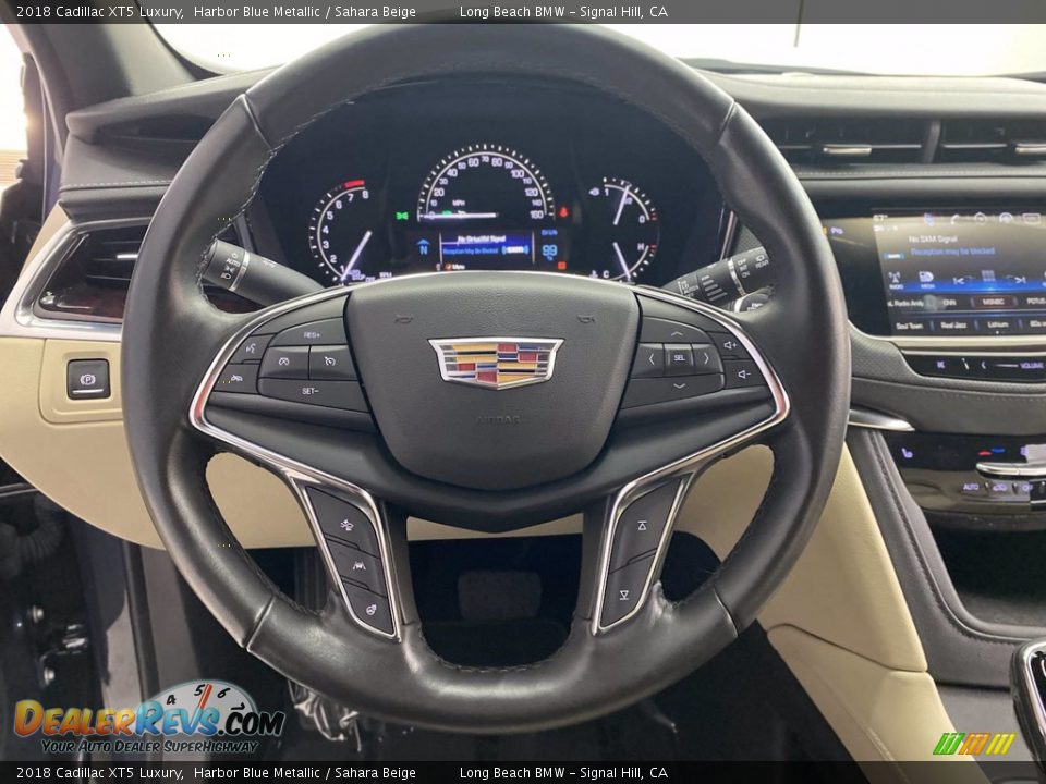 2018 Cadillac XT5 Luxury Harbor Blue Metallic / Sahara Beige Photo #18