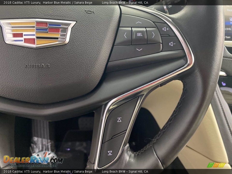 2018 Cadillac XT5 Luxury Harbor Blue Metallic / Sahara Beige Photo #20