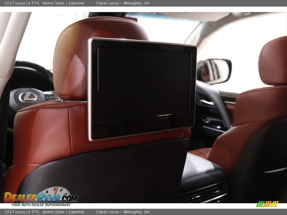 2017 Lexus LX 570 Atomic Silver / Cabernet Photo #22