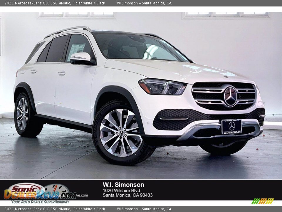 2021 Mercedes-Benz GLE 350 4Matic Polar White / Black Photo #1