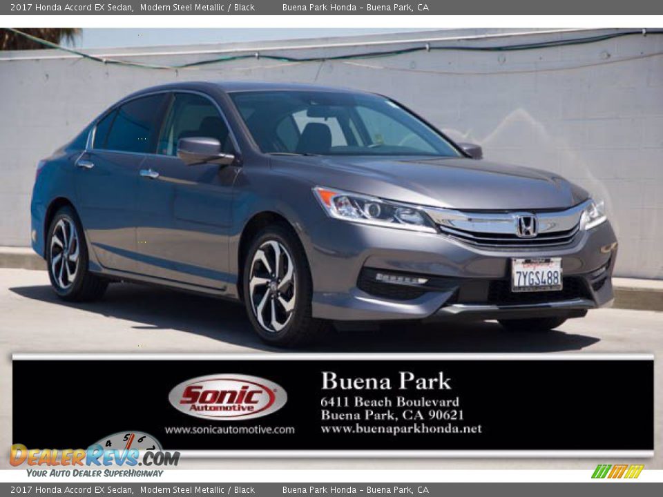 2017 Honda Accord EX Sedan Modern Steel Metallic / Black Photo #1