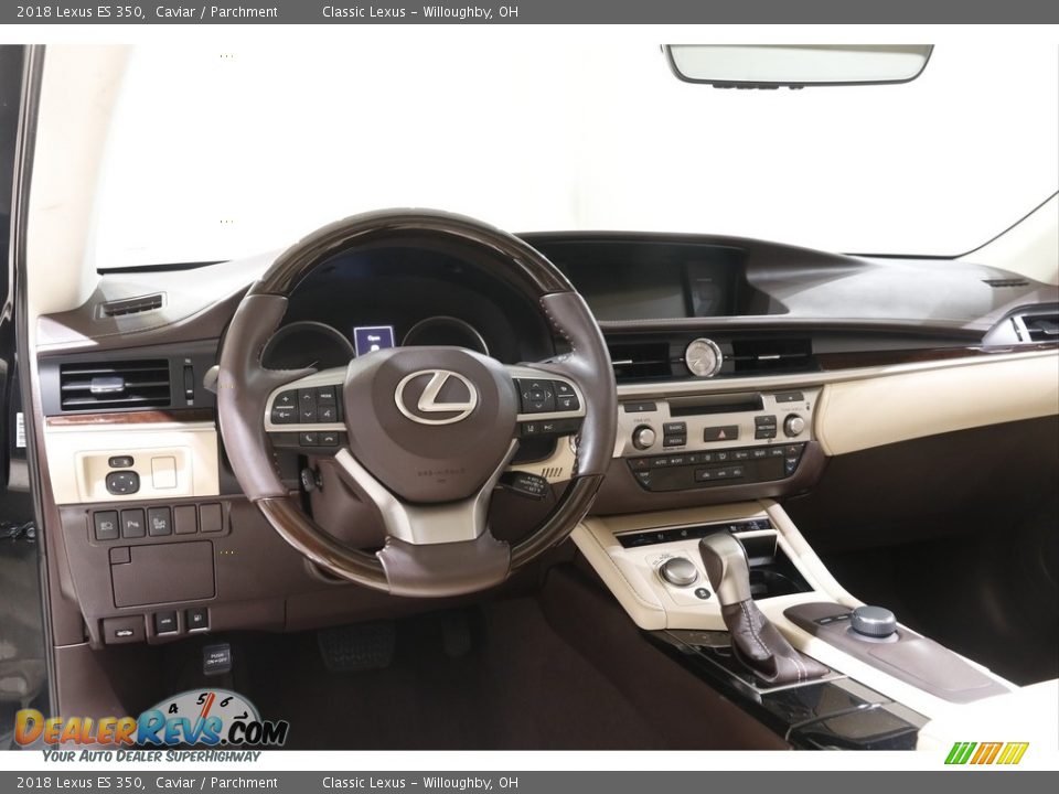 2018 Lexus ES 350 Caviar / Parchment Photo #6