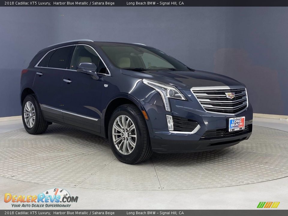 2018 Cadillac XT5 Luxury Harbor Blue Metallic / Sahara Beige Photo #36