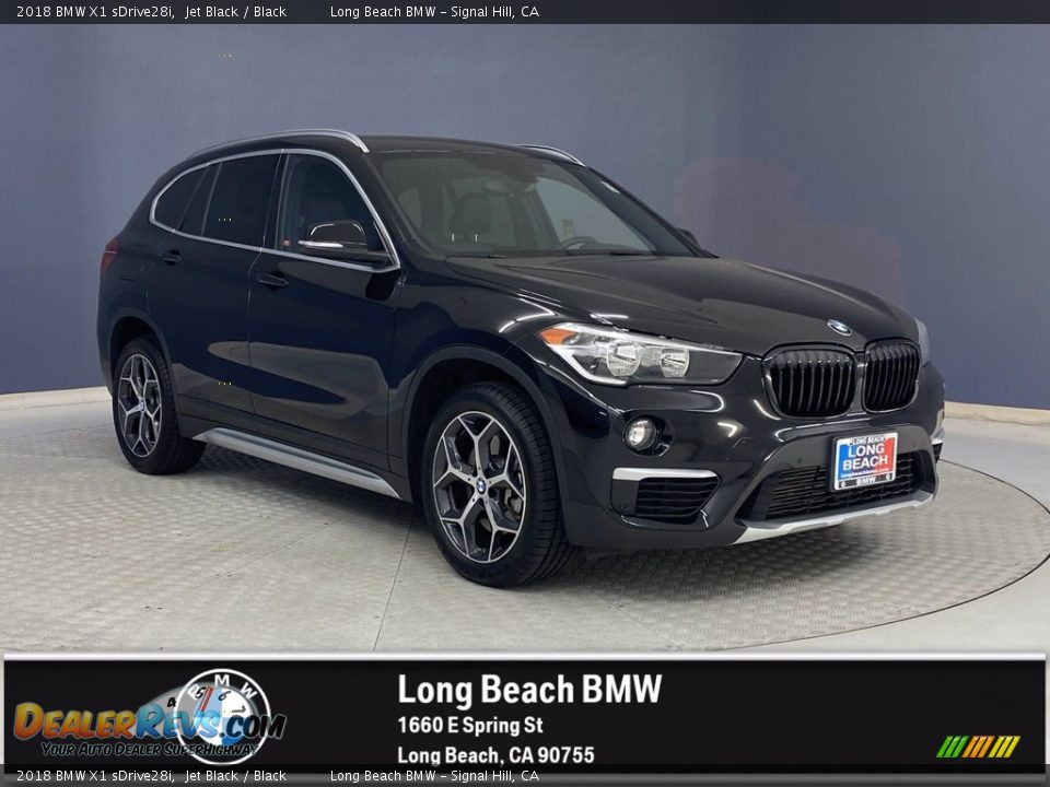 2018 BMW X1 sDrive28i Jet Black / Black Photo #1