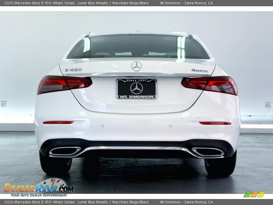 2020 Mercedes-Benz E 450 4Matic Sedan Lunar Blue Metallic / Macchiato Beige/Black Photo #3