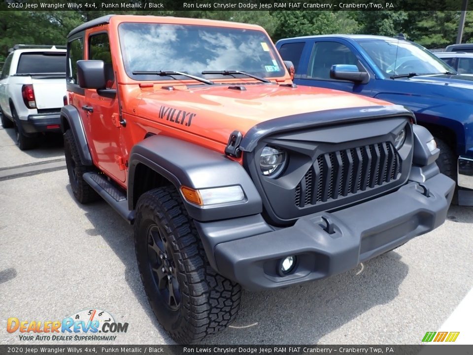 2020 Jeep Wrangler Willys 4x4 Punkn Metallic / Black Photo #2