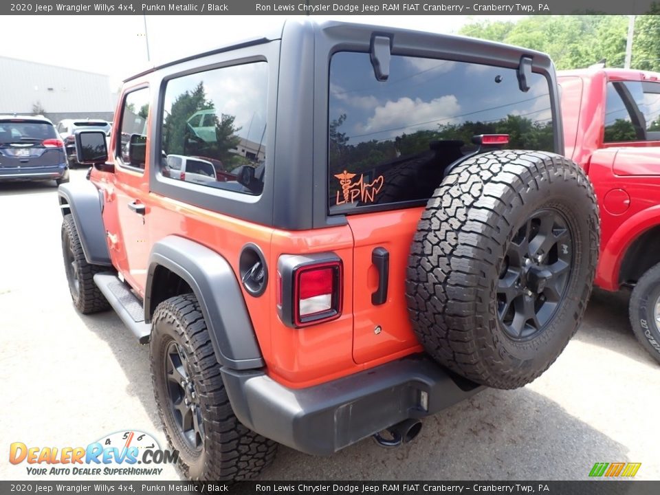 2020 Jeep Wrangler Willys 4x4 Punkn Metallic / Black Photo #4