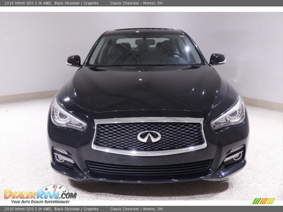 2016 Infiniti Q50 3.0t AWD Black Obsidian / Graphite Photo #2