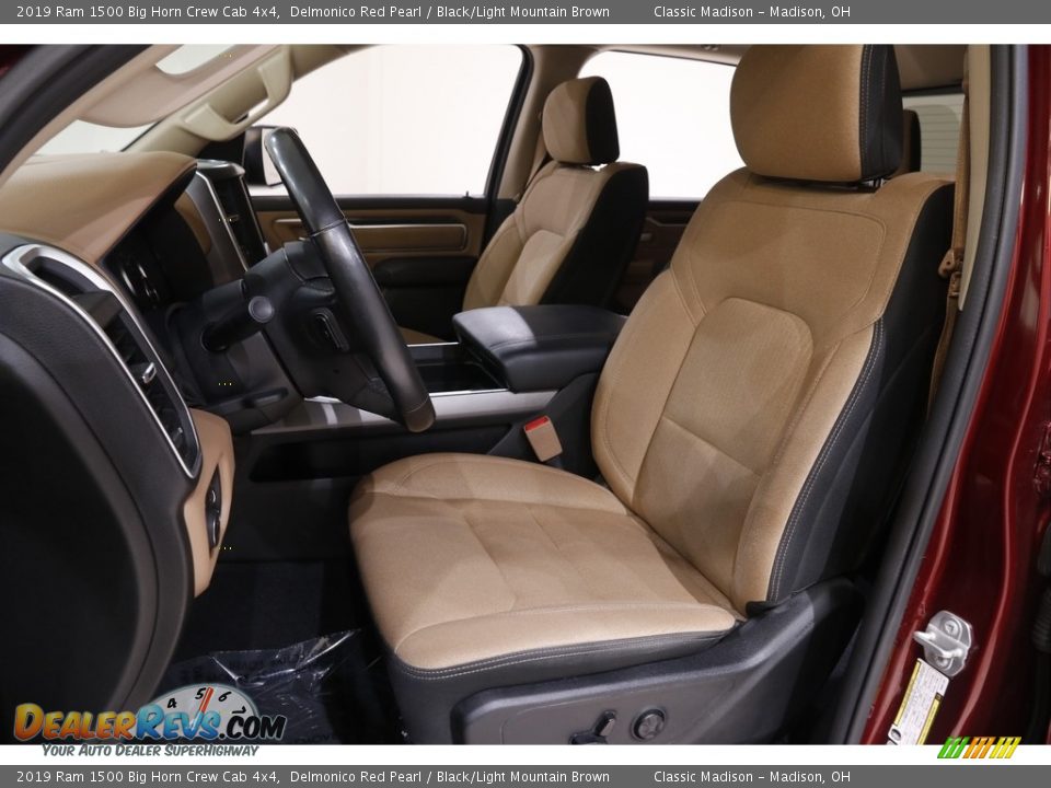 2019 Ram 1500 Big Horn Crew Cab 4x4 Delmonico Red Pearl / Black/Light Mountain Brown Photo #5