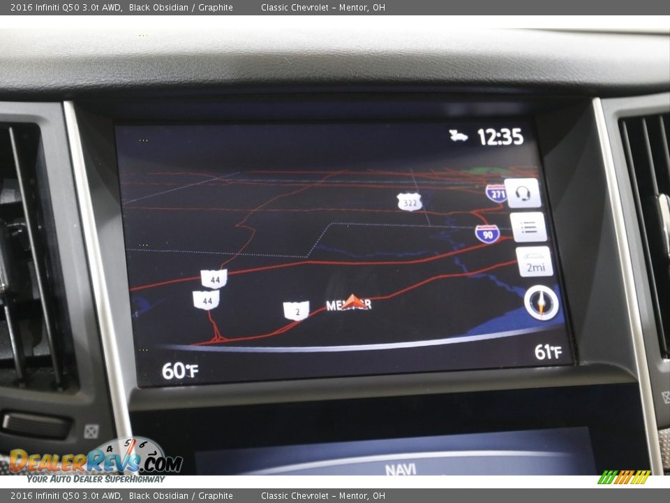 Navigation of 2016 Infiniti Q50 3.0t AWD Photo #10