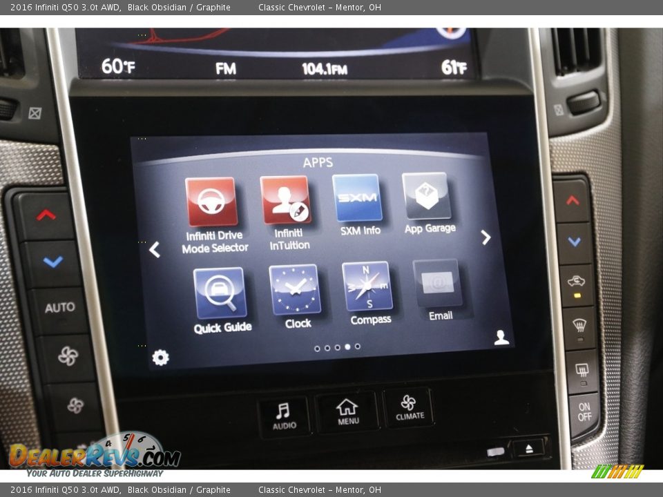Controls of 2016 Infiniti Q50 3.0t AWD Photo #13