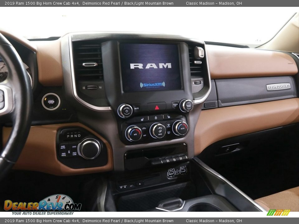 2019 Ram 1500 Big Horn Crew Cab 4x4 Delmonico Red Pearl / Black/Light Mountain Brown Photo #9
