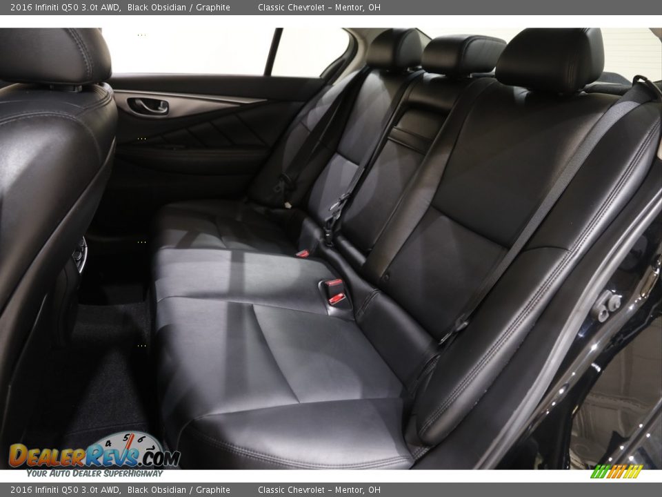 Rear Seat of 2016 Infiniti Q50 3.0t AWD Photo #18