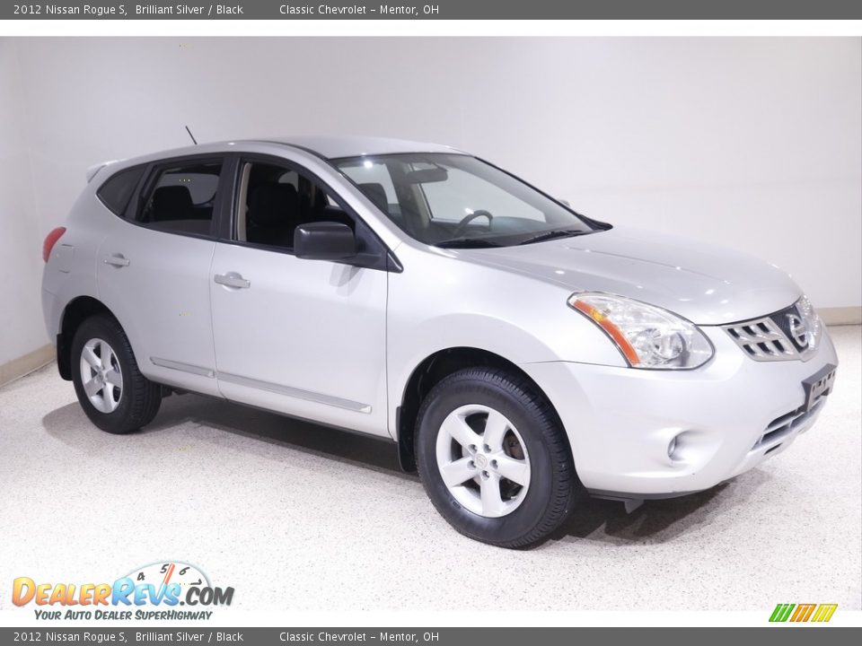 2012 Nissan Rogue S Brilliant Silver / Black Photo #1