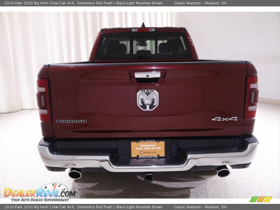 2019 Ram 1500 Big Horn Crew Cab 4x4 Delmonico Red Pearl / Black/Light Mountain Brown Photo #20