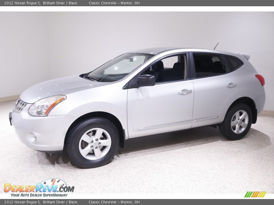 2012 Nissan Rogue S Brilliant Silver / Black Photo #3