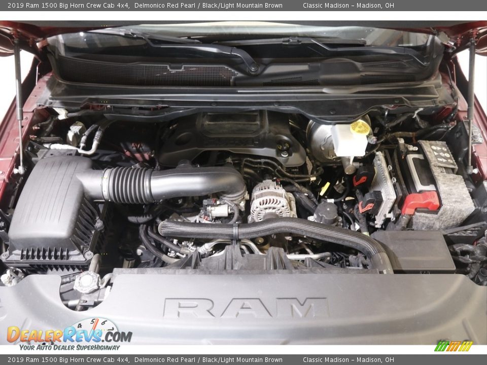 2019 Ram 1500 Big Horn Crew Cab 4x4 Delmonico Red Pearl / Black/Light Mountain Brown Photo #21
