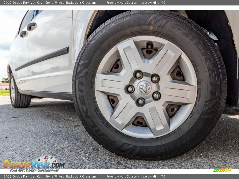 2012 Dodge Ram Van C/V Stone White / Black/Light Graystone Photo #2