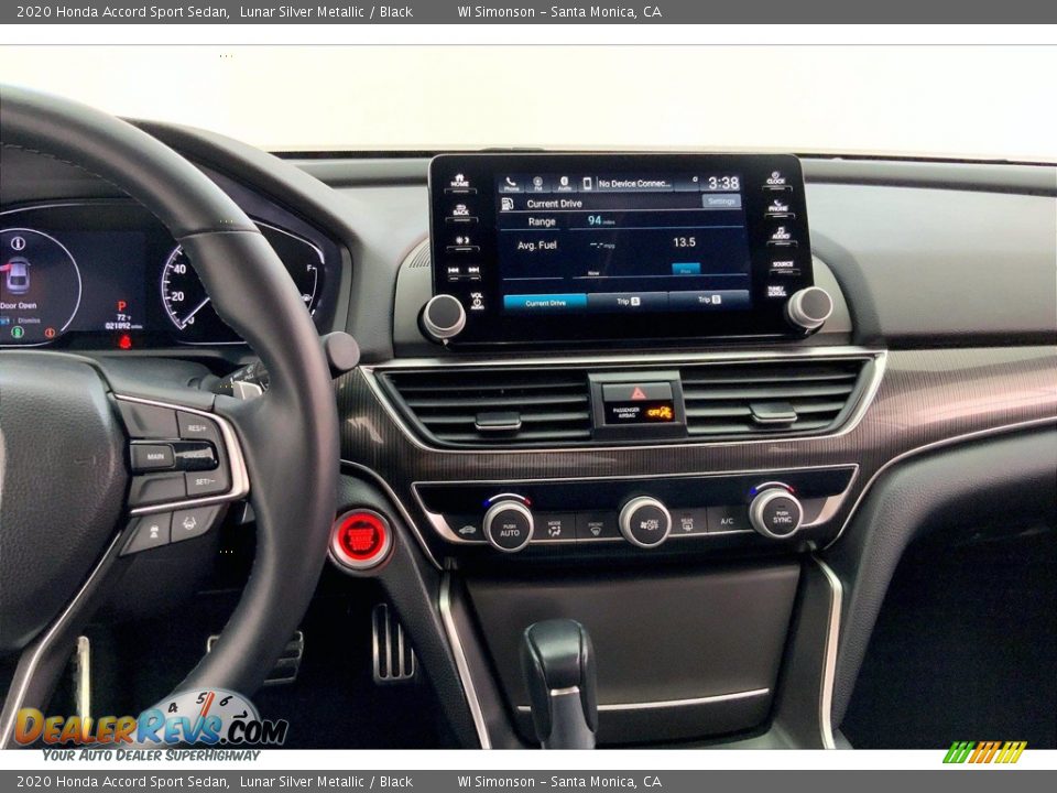 2020 Honda Accord Sport Sedan Lunar Silver Metallic / Black Photo #5