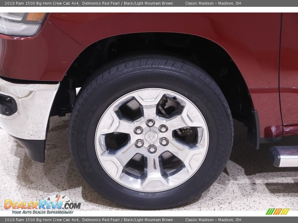 2019 Ram 1500 Big Horn Crew Cab 4x4 Delmonico Red Pearl / Black/Light Mountain Brown Photo #22