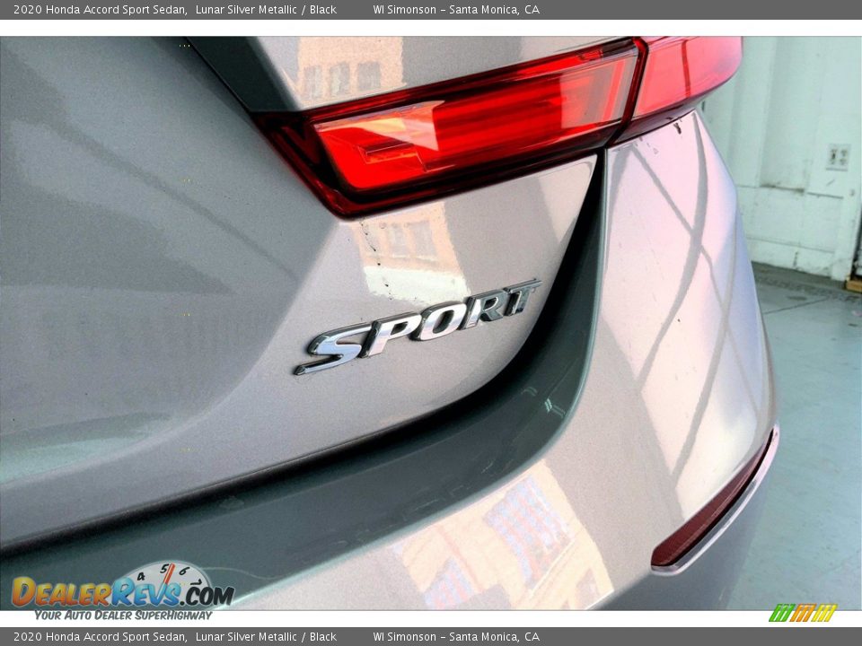 2020 Honda Accord Sport Sedan Lunar Silver Metallic / Black Photo #7