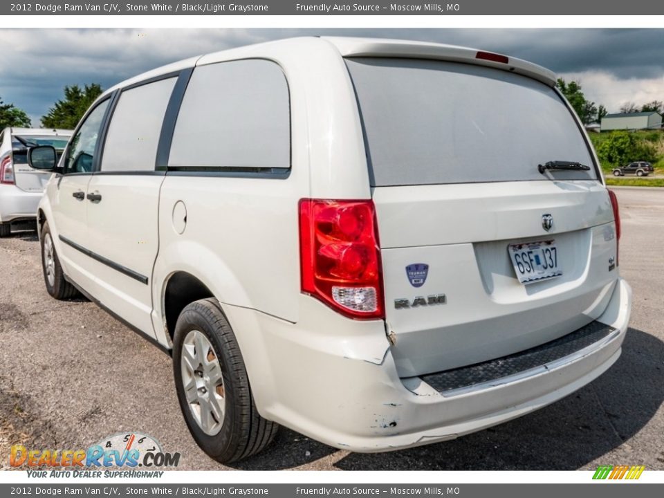 2012 Dodge Ram Van C/V Stone White / Black/Light Graystone Photo #6