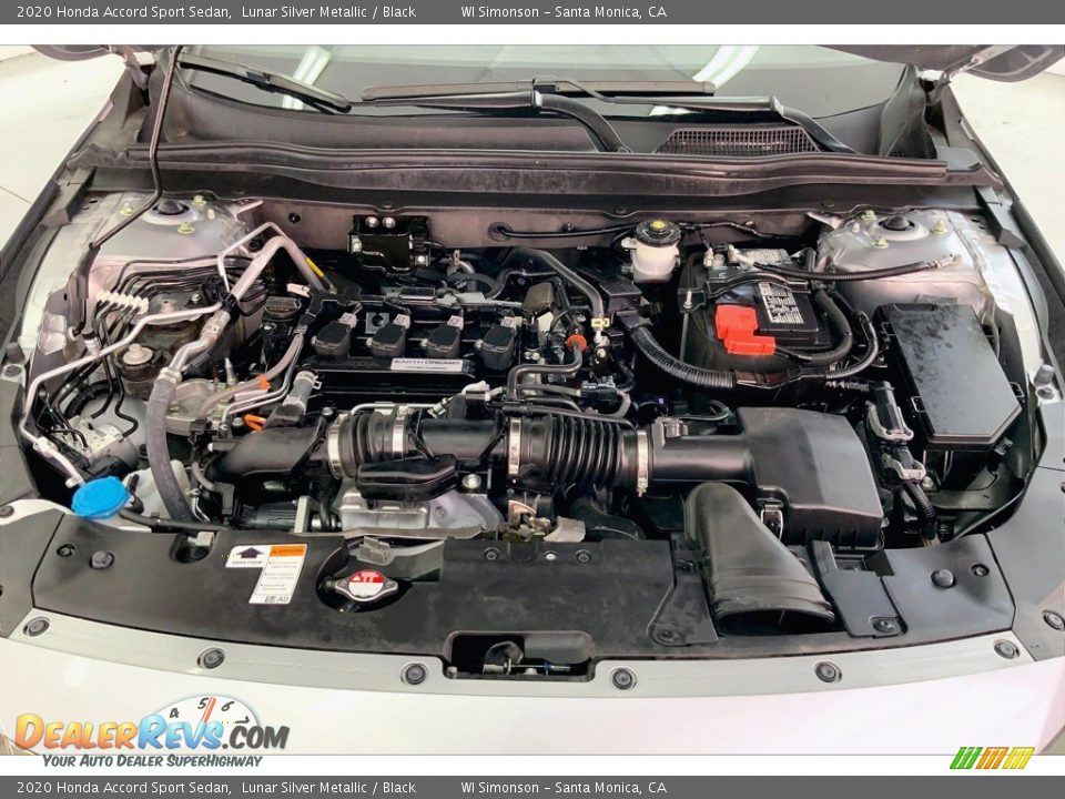 2020 Honda Accord Sport Sedan Lunar Silver Metallic / Black Photo #9