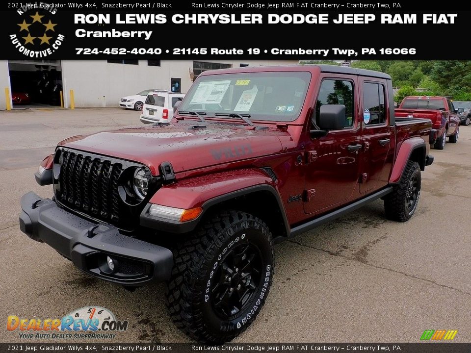 2021 Jeep Gladiator Willys 4x4 Snazzberry Pearl / Black Photo #1