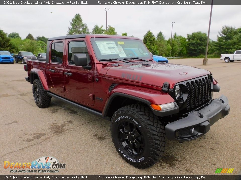 2021 Jeep Gladiator Willys 4x4 Snazzberry Pearl / Black Photo #3