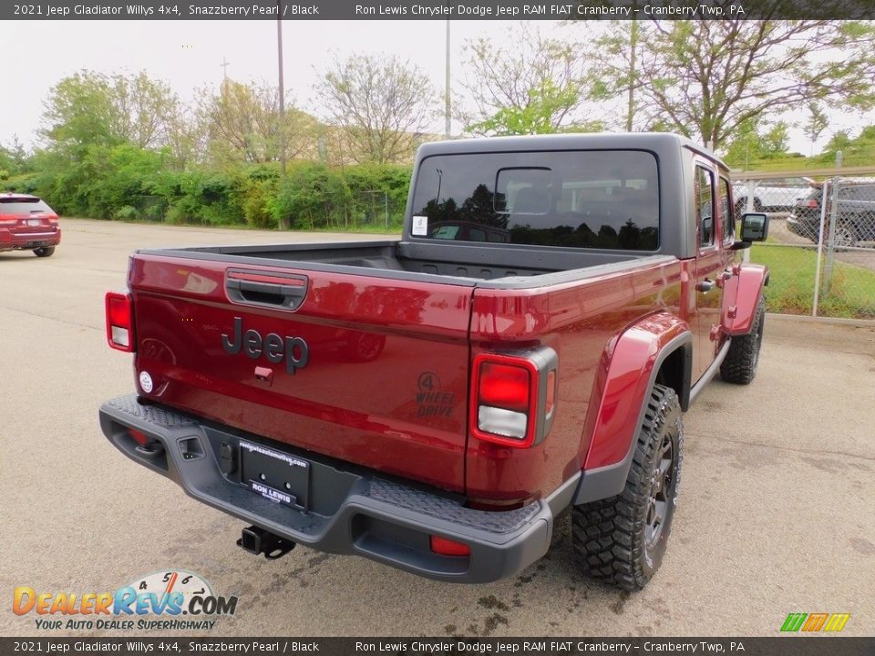 2021 Jeep Gladiator Willys 4x4 Snazzberry Pearl / Black Photo #5