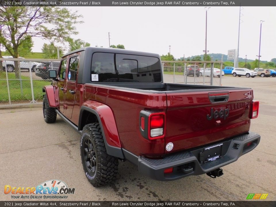 2021 Jeep Gladiator Willys 4x4 Snazzberry Pearl / Black Photo #8