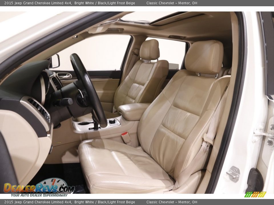 2015 Jeep Grand Cherokee Limited 4x4 Bright White / Black/Light Frost Beige Photo #5