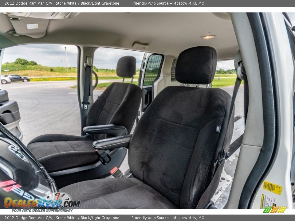 2012 Dodge Ram Van C/V Stone White / Black/Light Graystone Photo #17