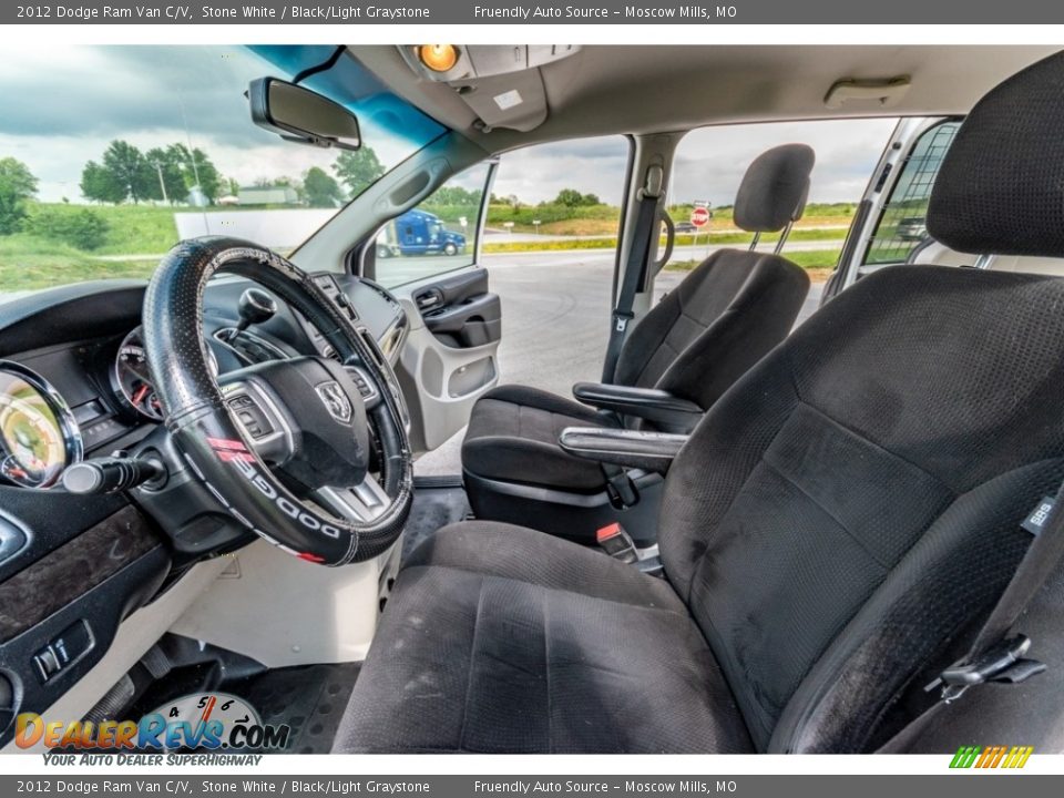 2012 Dodge Ram Van C/V Stone White / Black/Light Graystone Photo #18